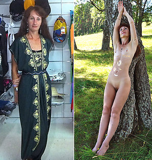 Slutty women dressed then undressed photos